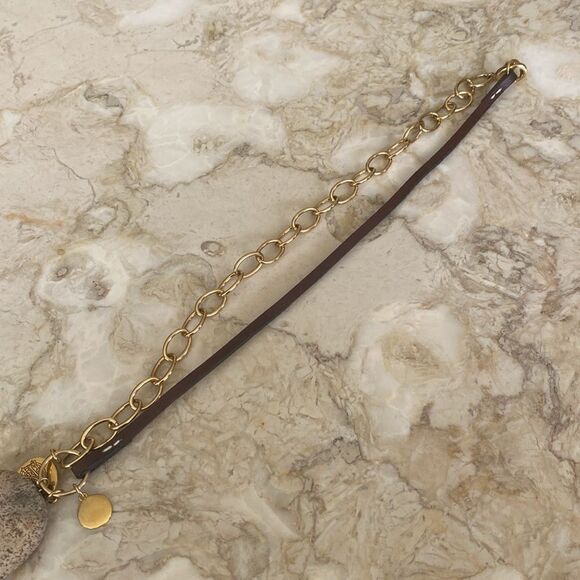 Club Monaco Mixed Media Harrods Knightsbridge NSEW Necklace - Picture 8 of 13